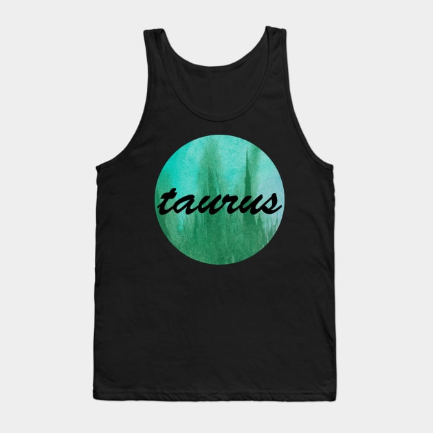 Taurus zodiac astrology sign Tank Top by deadblackpony